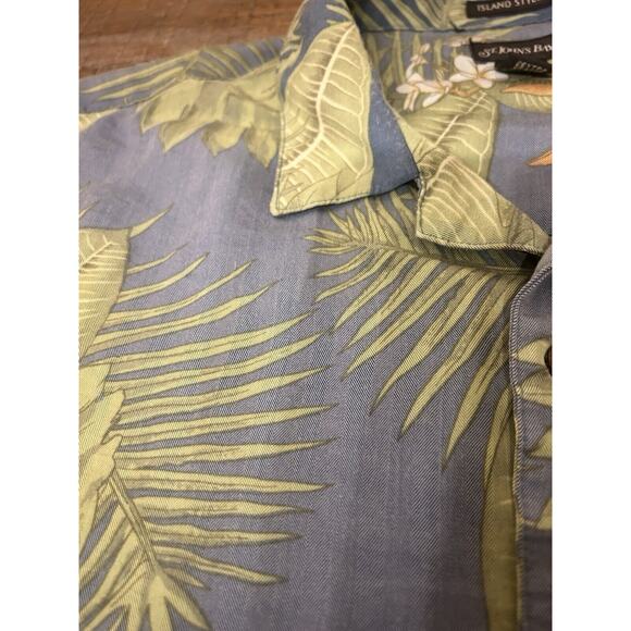 ST. JOHN'S BAY SHORT SLEEVE ISLAND STYLE Men's Button Up Shirt XXL - Picture 9 of 10